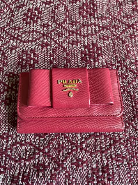 prada key holder price|prada card holder keychain.